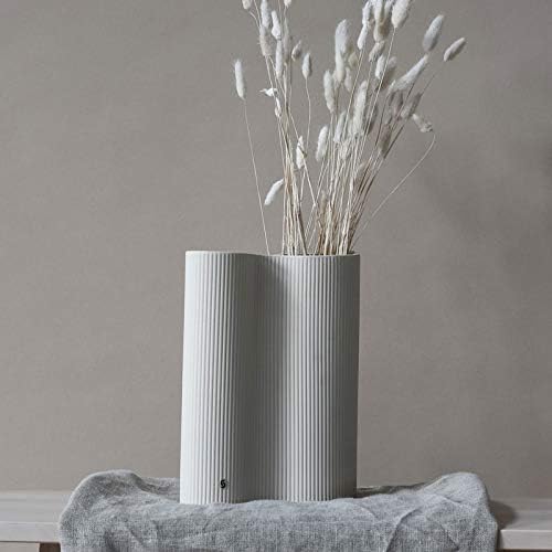 Storefactory - Doppelvase - Vase - Bunn - Farbe: Beige - Keramik - mit feiner Rillenstruktur - Masse
