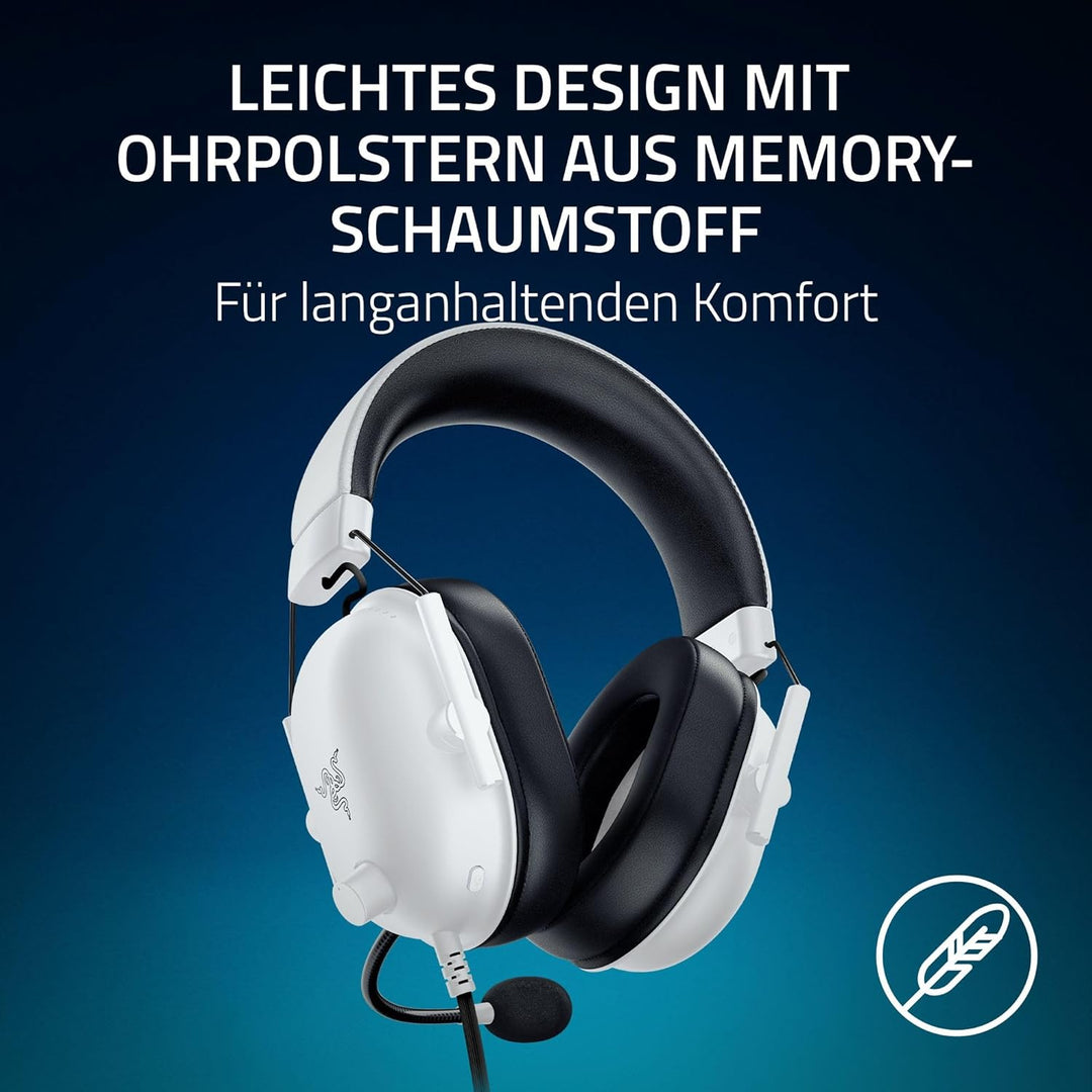 Razer BlackShark V2 X (PlayStation) - Kabelgebundenes E-Sports Headset für PlayStation 5 Konsole (25