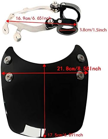Windschild/Windschutzscheibe Craftride CW8 Kompatibel für Harley Davidson Sportster 04-20