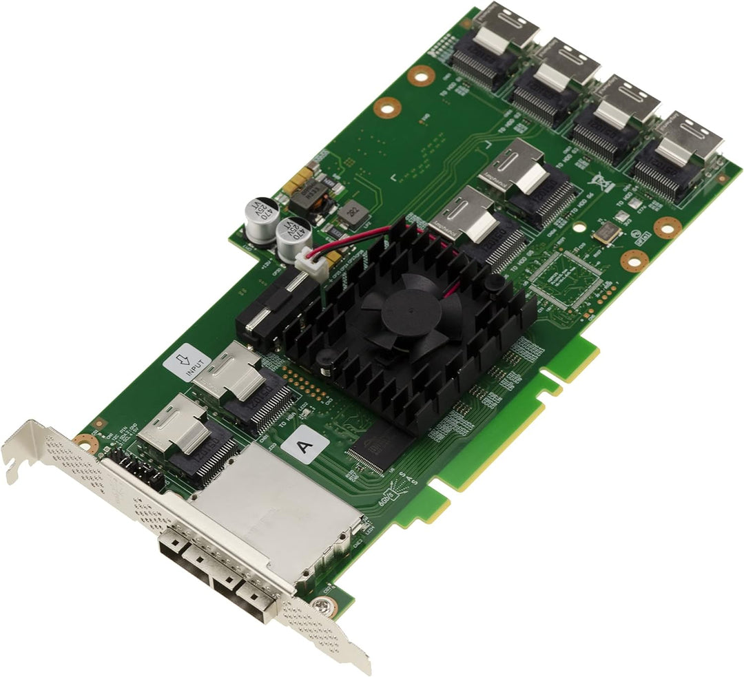 Erweiterungskarte PCIe SAS + SATA – 6 GB – 24 Ports Chipsatz SAS 2 x 36
