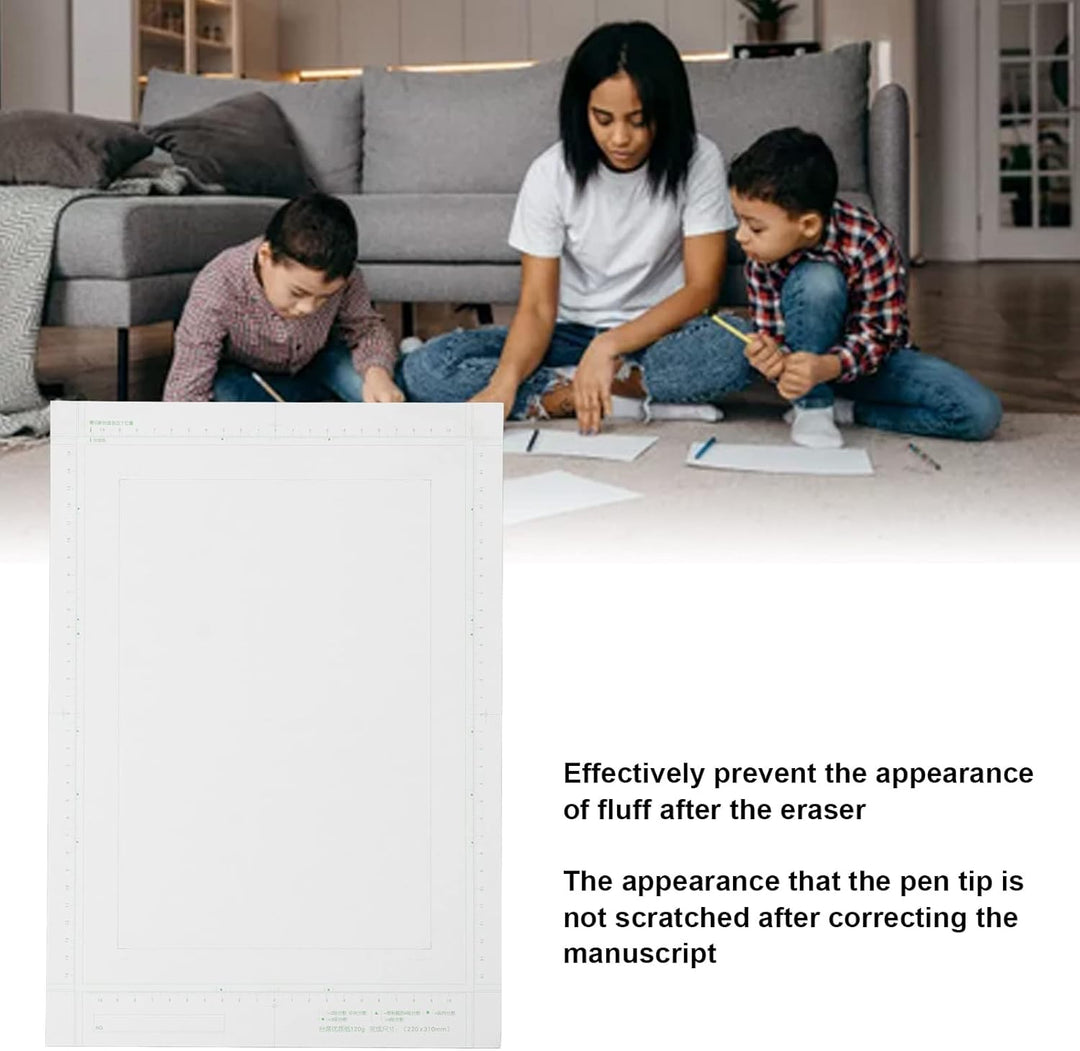 30 Blatt B4 Manga-Papier, Manga-Papier, 120 G Comic-Papier, Manuskriptpapier mit Skala für Künstler,