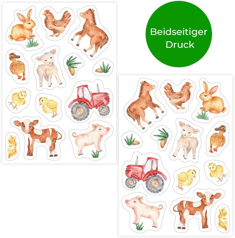 Party-Set zum Geburtstag für 12 Personen - Tischkarten, Tischunterlagen, doppelseitige Girlanden und