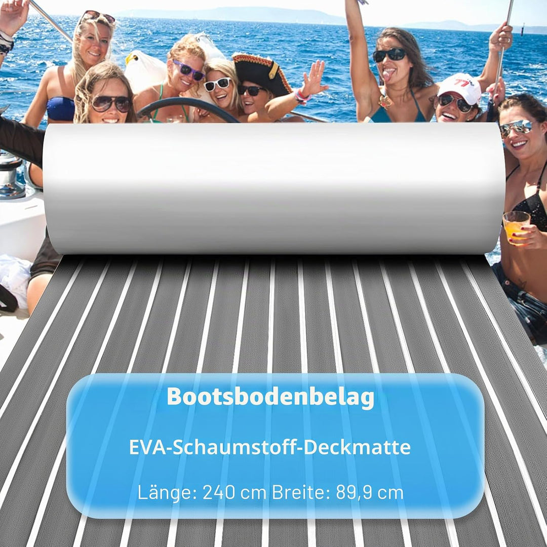 Toogou Neue Generation Eva-Schaum rutschfeste Marine Matte Rückseite mit 3 M Klebstoff, Synthetische