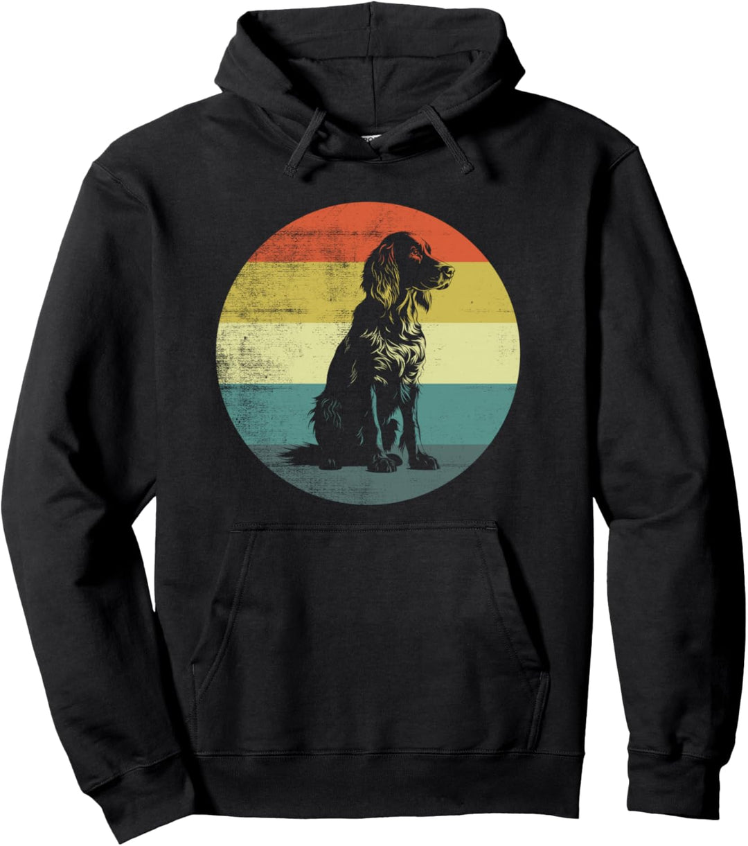 Welsh Springer Spaniel Hund Retro Design Pullover Hoodie