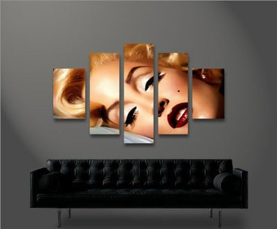 islandburner Bild Bilder auf Leinwand Marilyn Monroe V14 MF XXL Poster Leinwandbild Wandbild Dekoart