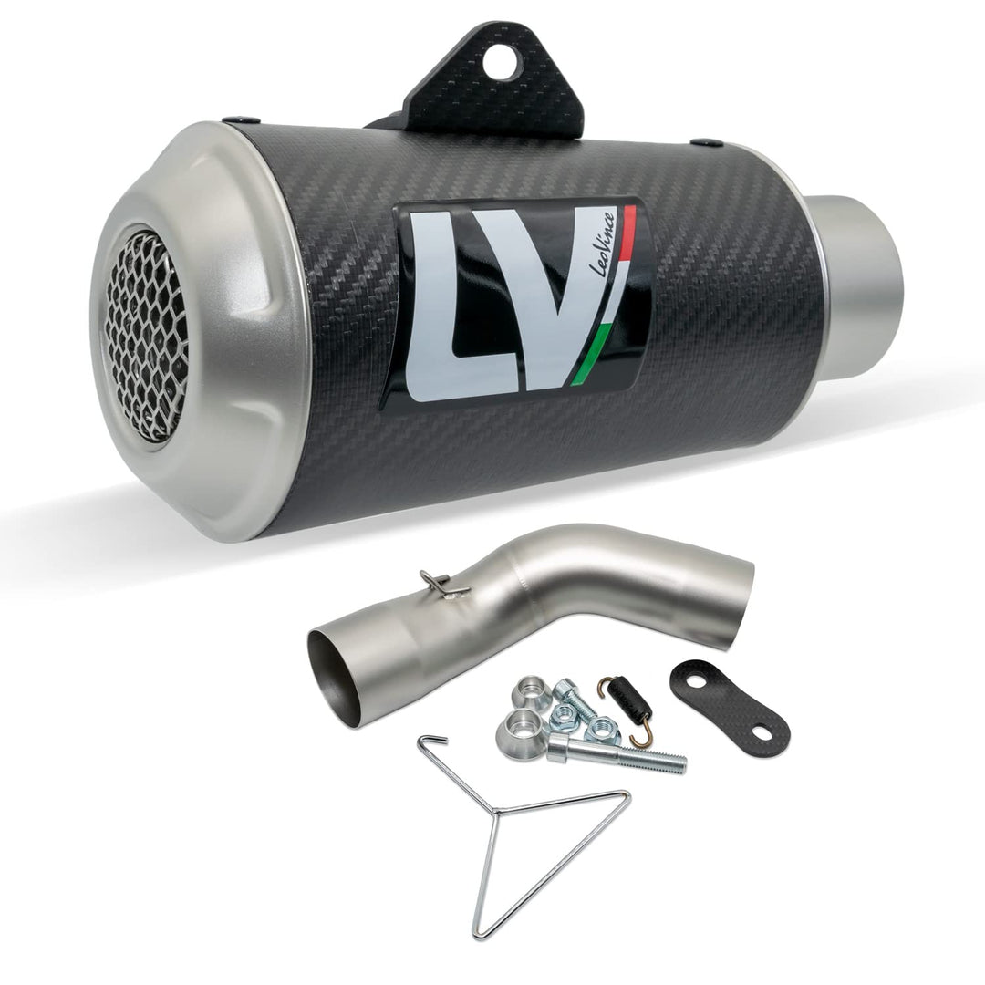 Endschalldämpfer LeoVince SLIP-ON SBK LV-10, Carbon, Edelstahl Kappe, mit Zulassung für Kawasaki Z 9