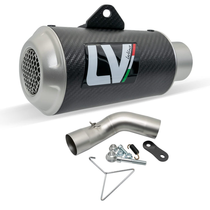 Endschalldämpfer LeoVince SLIP-ON SBK LV-10, Carbon, Edelstahl Kappe, mit Zulassung für Kawasaki Z 9