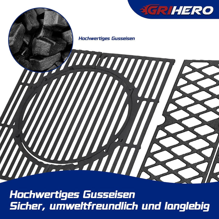 Switch Grid Rost-in-Rost System Grillrost Gusseisen, Gusseisen