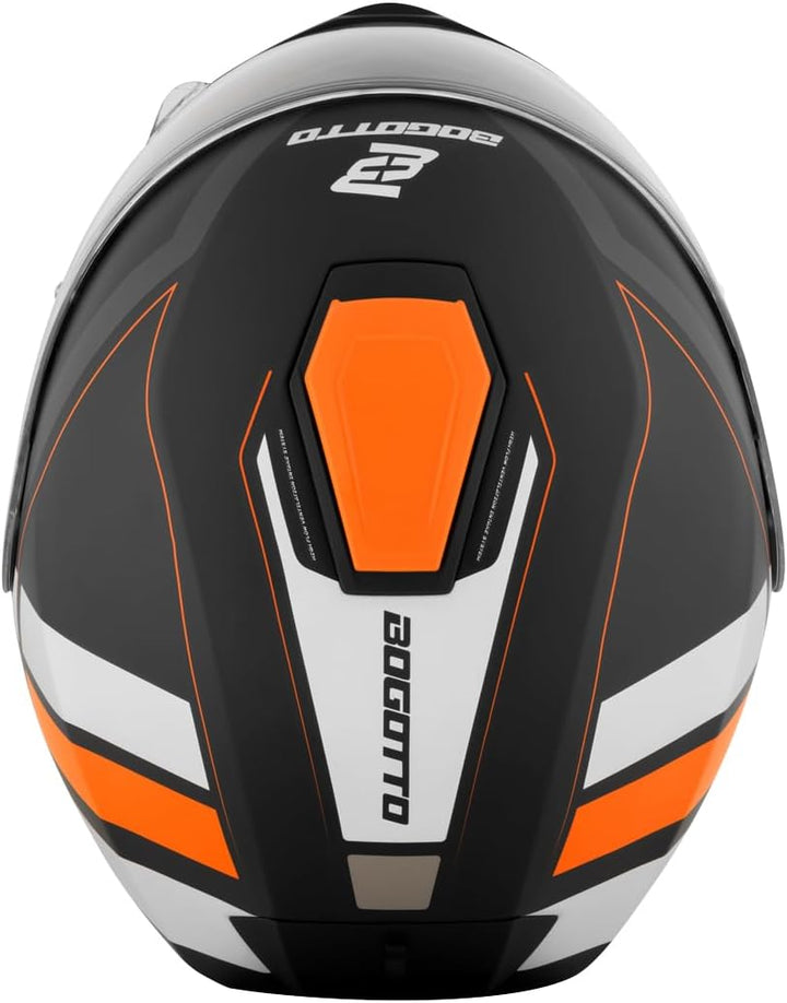 Bogotto FF403 Murata Klapphelm, orange/schwarz XS