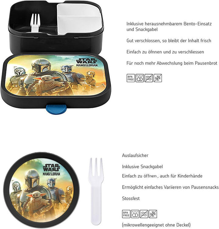 Mepal | Kinder Obst- und Bento Box | Campus meets Fruits | Spülmaschinenfest & BPA-frei | 300 & 750