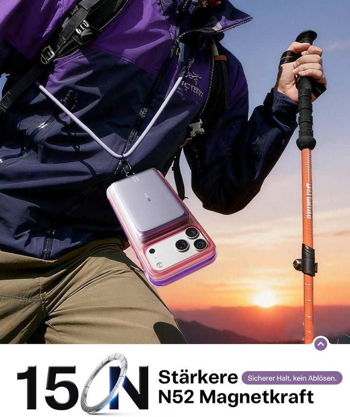 TORRAS MiniMag Pro Ultra Slim Powerbank 10000mAh, Magnetische Power Bank für Magsafe, Semi-Solid-Sta