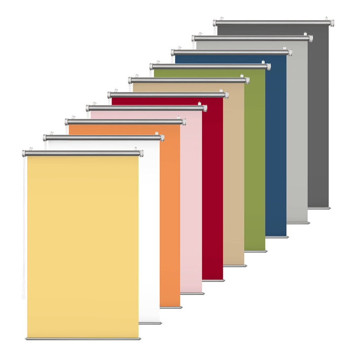 Rikmani Thermorollo ohne Bohren Lichtblick Klemmfix Hitzeschutz Verdunkelungsrollo Wandmontage Sicht