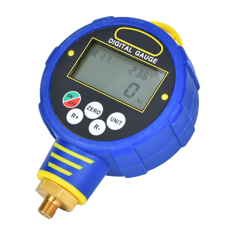 1/8in NPT Digitales Manometer Niederdruck-Klimaanlage Vakuum-Messgerät Kältemittel R32