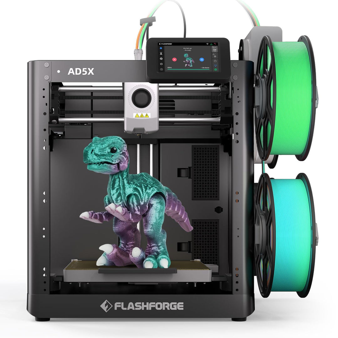 FLASHFORGE AD5X Multimaterial-3D-Drucker Mehrfarbendruck, 600mm/s Geschwindigkeit 1-klick Druck mit