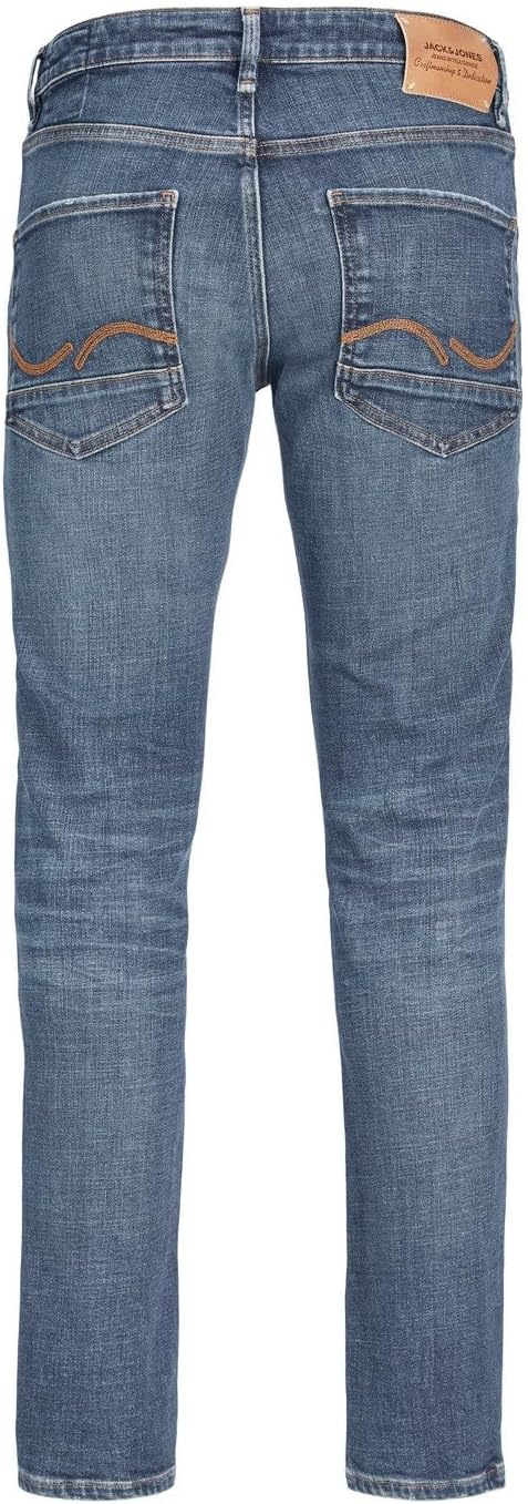 JACK & JONES Male Slim Fit Jeans mit geradem Bein JJITIM JJDAVIS JJ 974 SN Slim Fit Jeans mit gerade