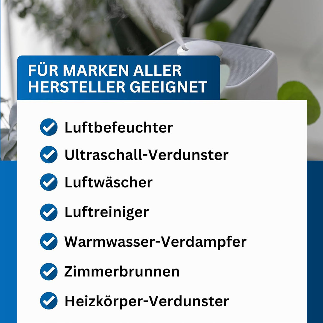 Hygienemittel schaumfrei | Konservierungsmittel für Luftbefeuchter, Luftreiniger, Luftwäscher, Zimme