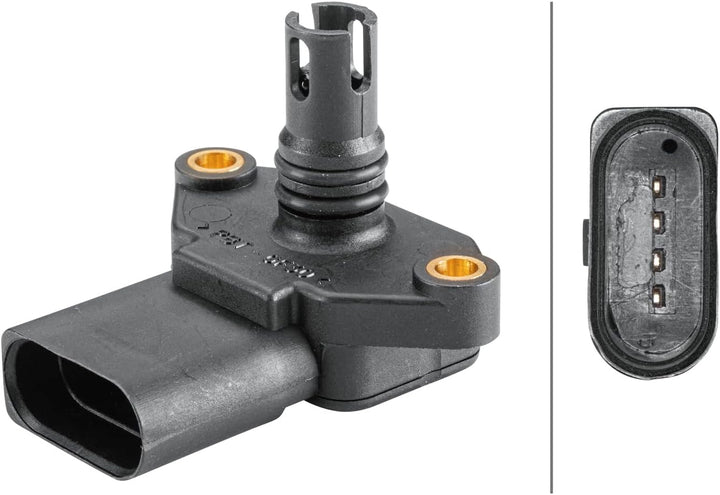 HELLA 6PP 358 152-161 Sensor, Ladedruck - 4-polig - geschraubt