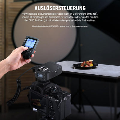 NEEWER QR 2,4G Funk Blitzempfänger für NEEWER QPRO-C,QPRO-N,QPRO-S Auslöser Einzelkontakt mit 2,5mm