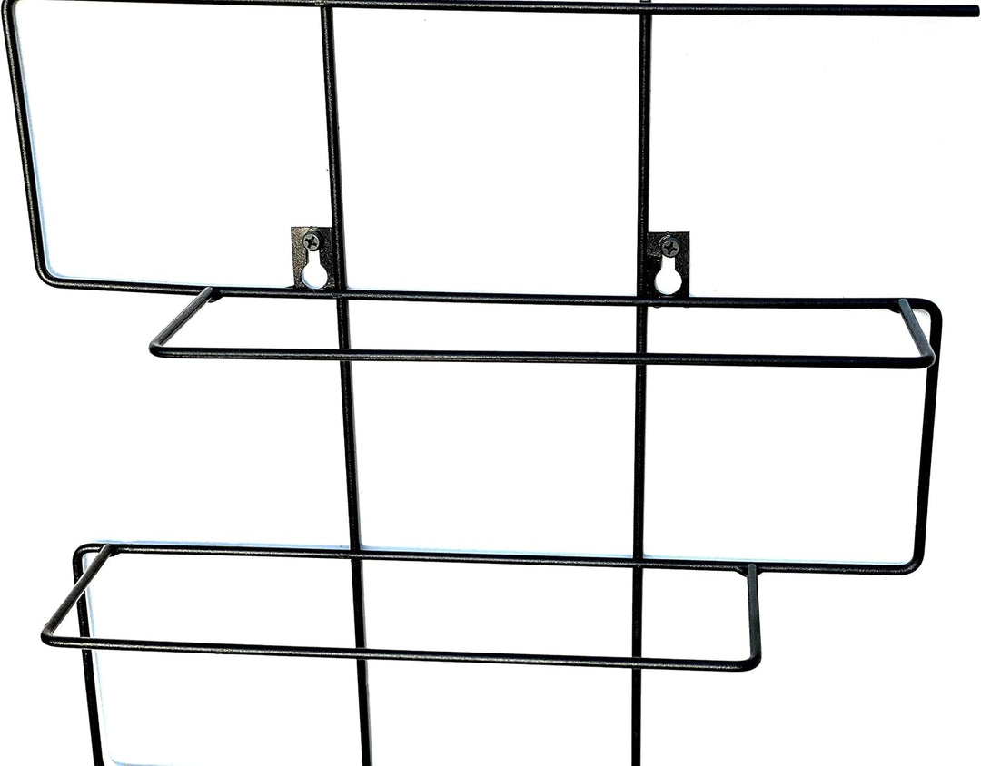 DanDiBo Weinregal Metall Schwarz Wand Schmal 96135 Flaschenregal Flaschenständer Flaschenhalter