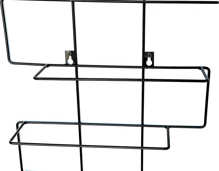 DanDiBo Weinregal Metall Schwarz Wand Schmal 96135 Flaschenregal Flaschenständer Flaschenhalter
