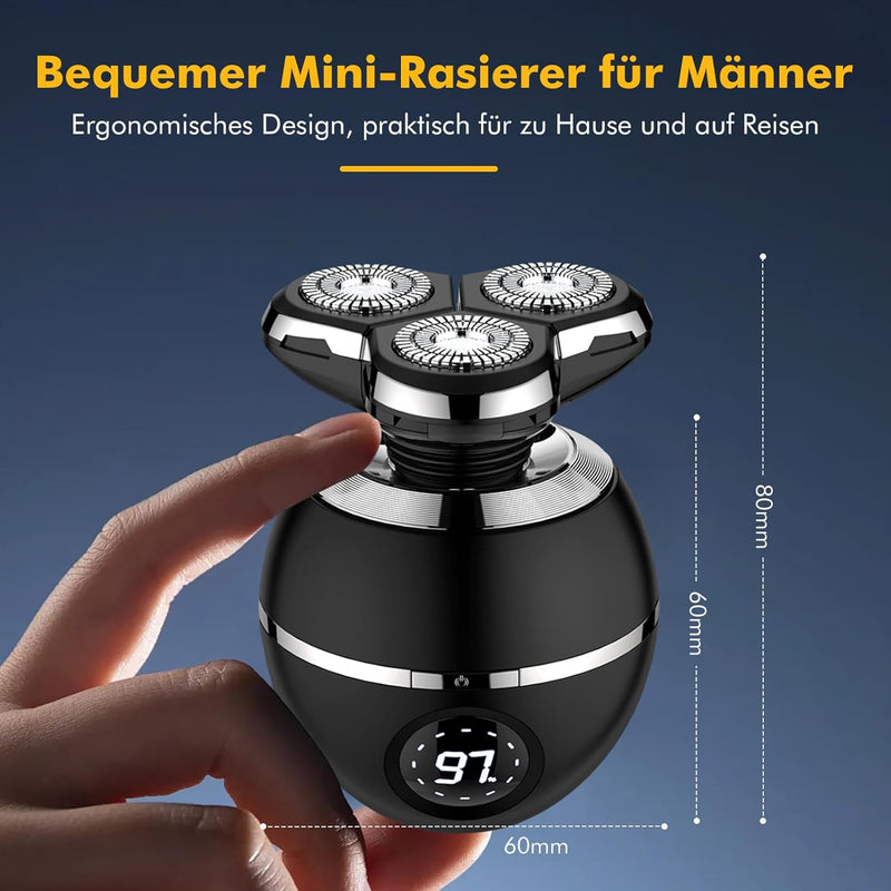 ETENTOUS Rasierer Herren Elektrisch, 5 in 1 Elektrorasierer Herren 3D Rasur Barttrimmer -Kabellos wi