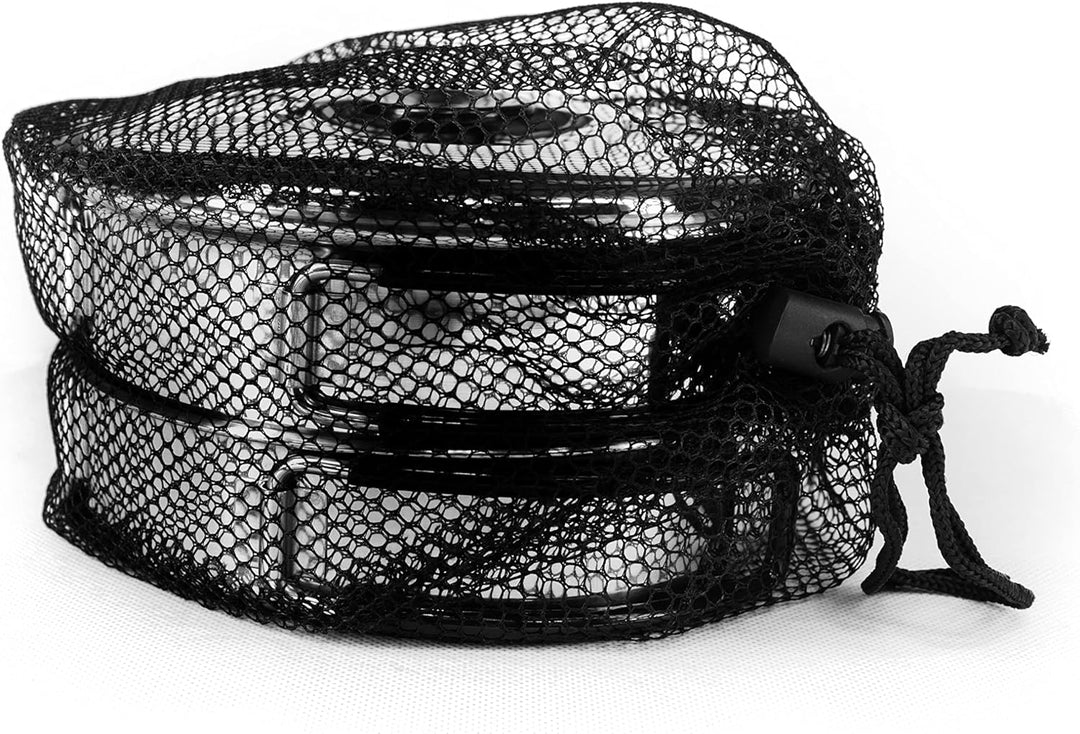 2 Personen Edelstahl Kochtopf-Set Kochgeschirr Camping Kochset Campinggeschirr, Silber