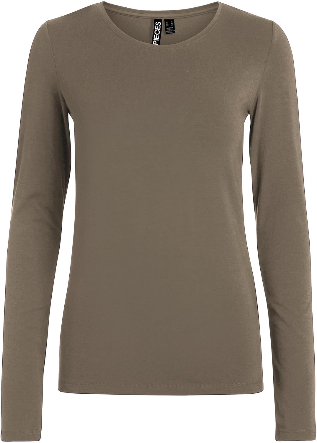 PIECES PCSIRENE LS Tee NOOS, XS 1x Burnt Orange, 1x Kale, 1x Walnut