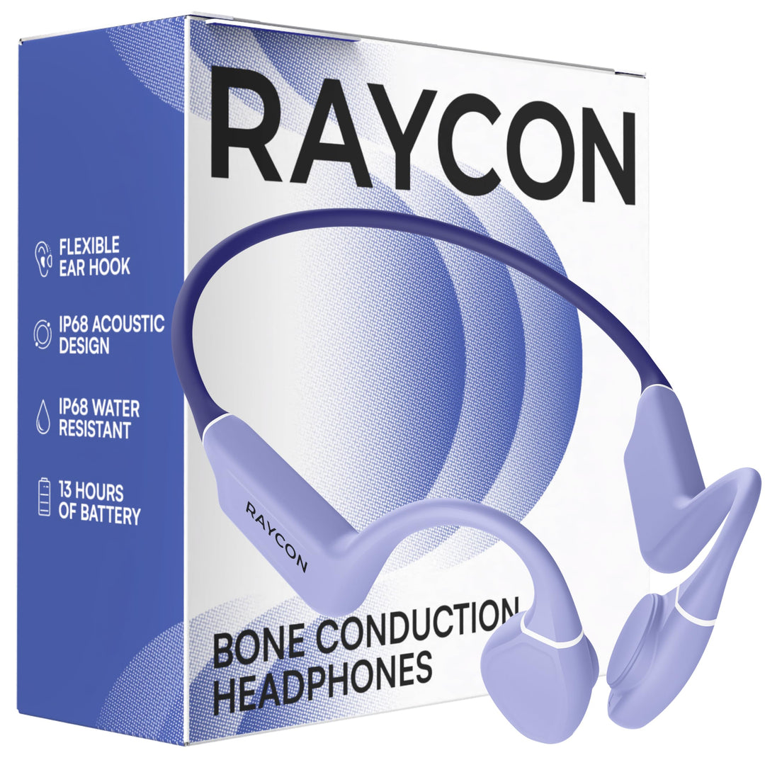 Raycon Open-Ear Knochenleitungskopfhörer, Bluetooth Sportkopfhörer mit Mikrofon, IPX68 wasserbeständ