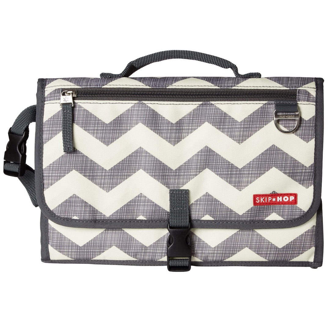 Skip Hop baby girls Pronto Changing Station - Chevron Mini Changer, Chevron, One Size UK grau-weiss