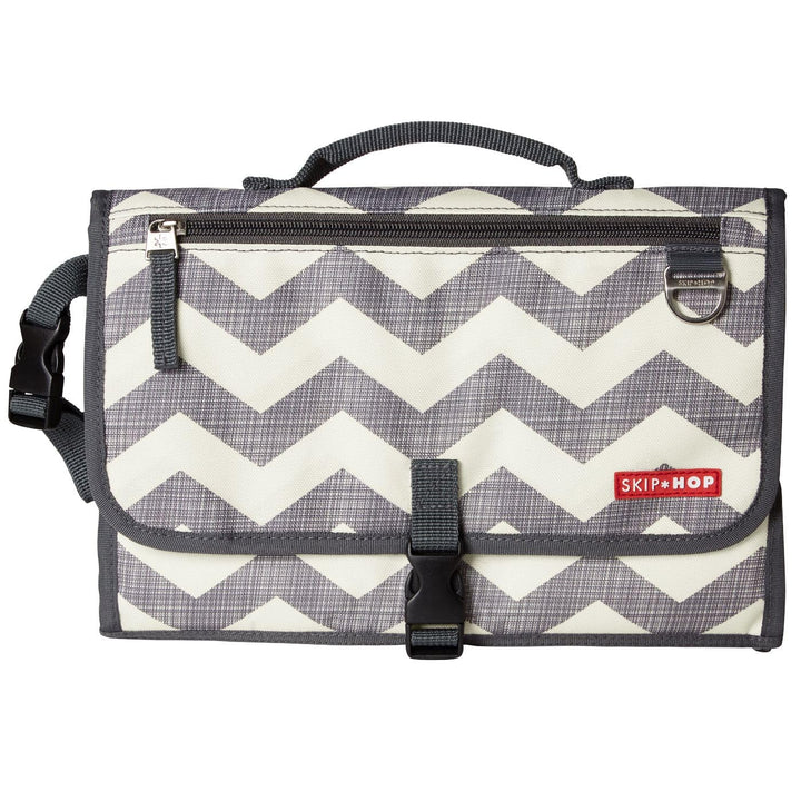 Skip Hop baby girls Pronto Changing Station - Chevron Mini Changer, Chevron, One Size UK grau-weiss