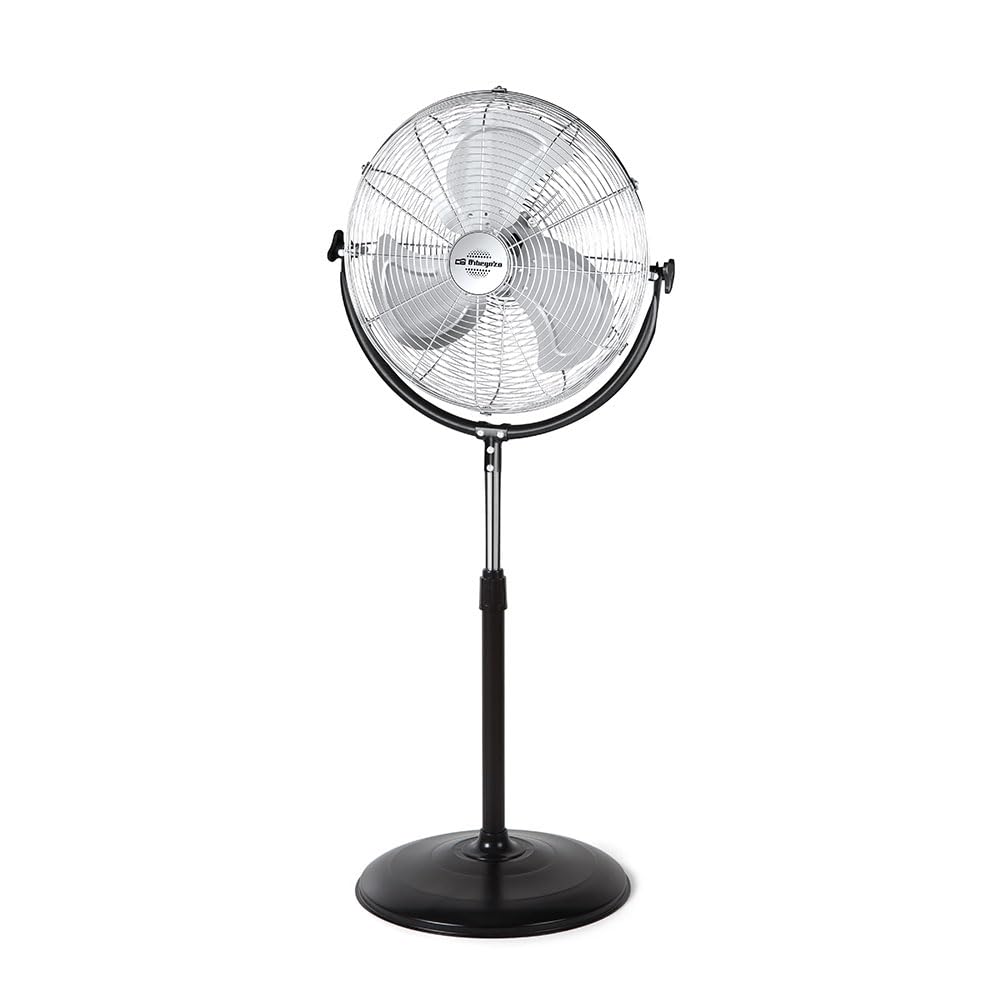 Orbegozo PWS 1846 Industrie-Standventilator, Metallflügel, 3 Lüftungsgeschwindigkeiten, Durchmesser