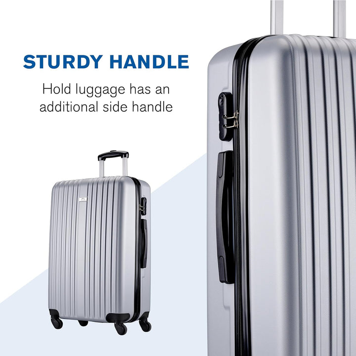 Slazenger Kofferset 2 Teilig/ 3 Teilig - Trolley Handgepack und Reisekoffer Gross - ABS Hartschalenk