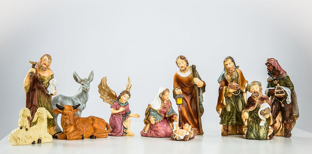 Weihnachtskrippe Krippe Krippenstall Weihnachten Weihnachtskrippen Tischkrippen Krippenfiguren (Weih