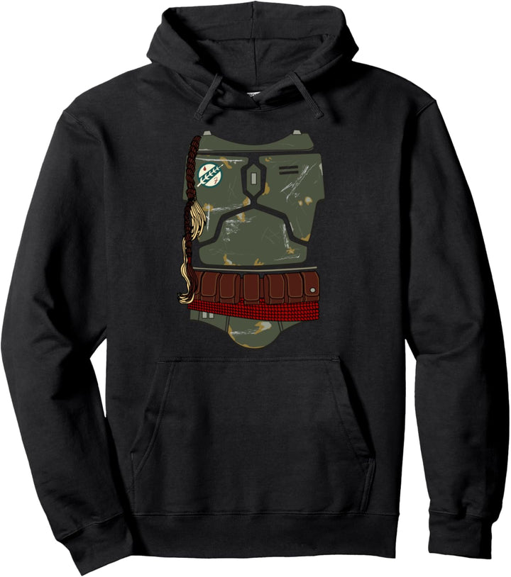 Star Wars Distressed Boba Fett Armor Pullover Hoodie