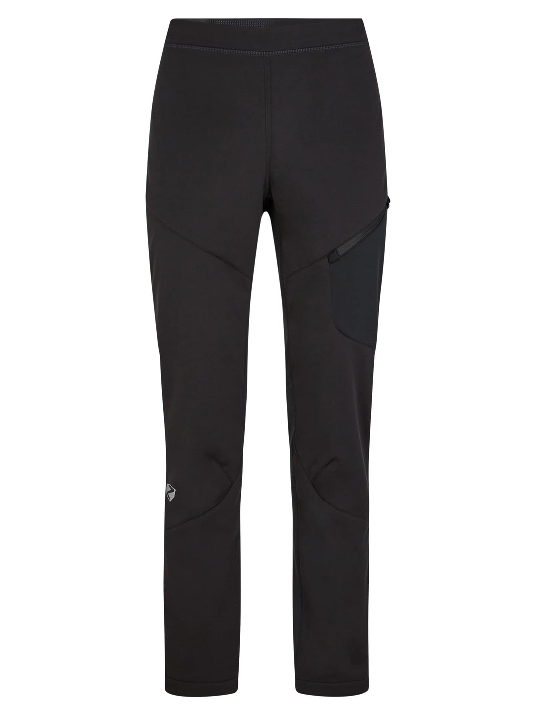 Ziener Herren Softshell-Hose, Langlauf | Winddichte Vorderseite, elastische Rückseite Nebil 48 Schwa