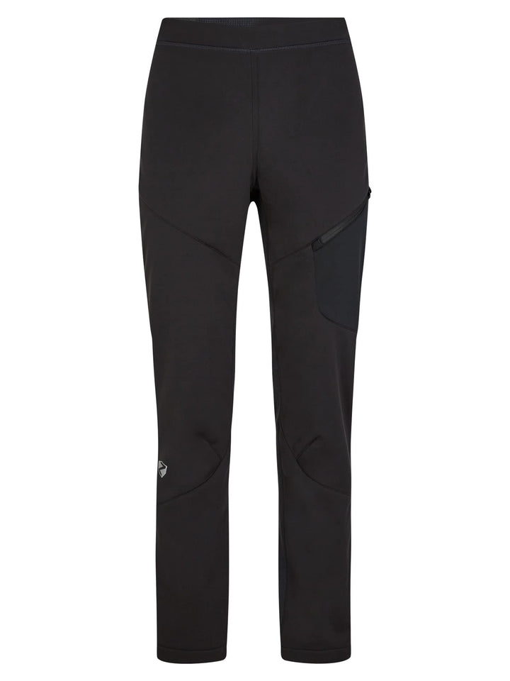 Ziener Herren Softshell-Hose, Langlauf | Winddichte Vorderseite, elastische Rückseite Nebil 48 Schwa