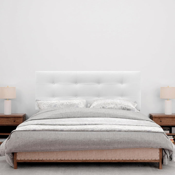 DHOME Kopfteil, gepolstertes Bett Kopfteil 8cm dick. Gepolstertes Kopfteil ACUALINE Stoff und Kunstl