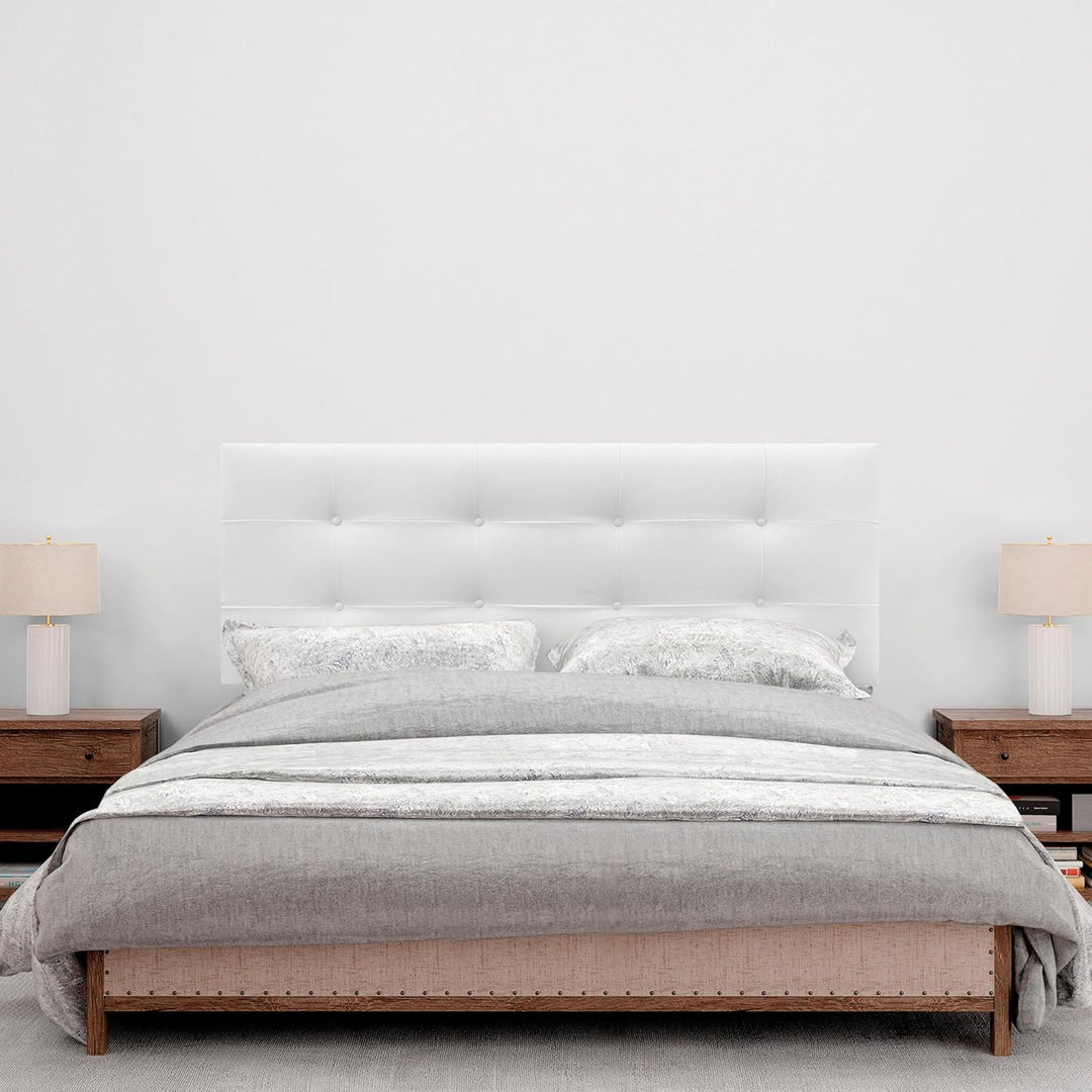 DHOME Kopfteil, gepolstertes Bett Kopfteil 8cm dick. Gepolstertes Kopfteil ACUALINE Stoff und Kunstl