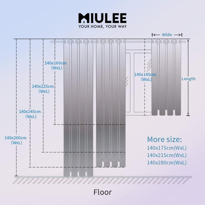 MIULEE 2er Set Voile Vorhang Sheer Leinenvorhang mit Ösen Transparente Leinen Optik Gardine Ösenscha