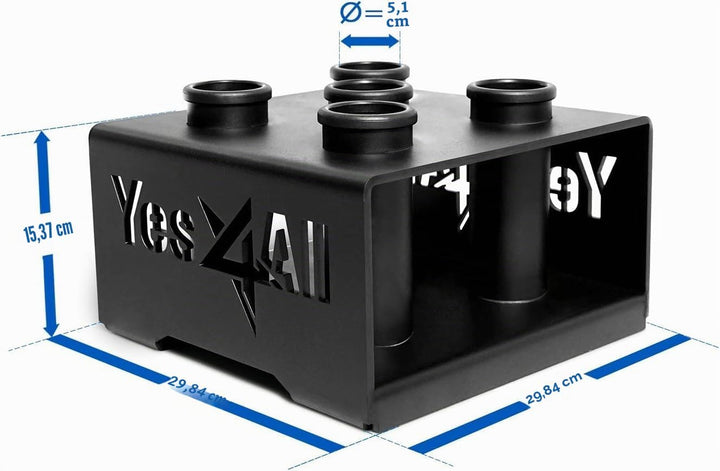 Yes4All Vertikale Langhantelständer für 50mm Langhantel - Home Gym Bar Holder Stand for Up To 9 Stag