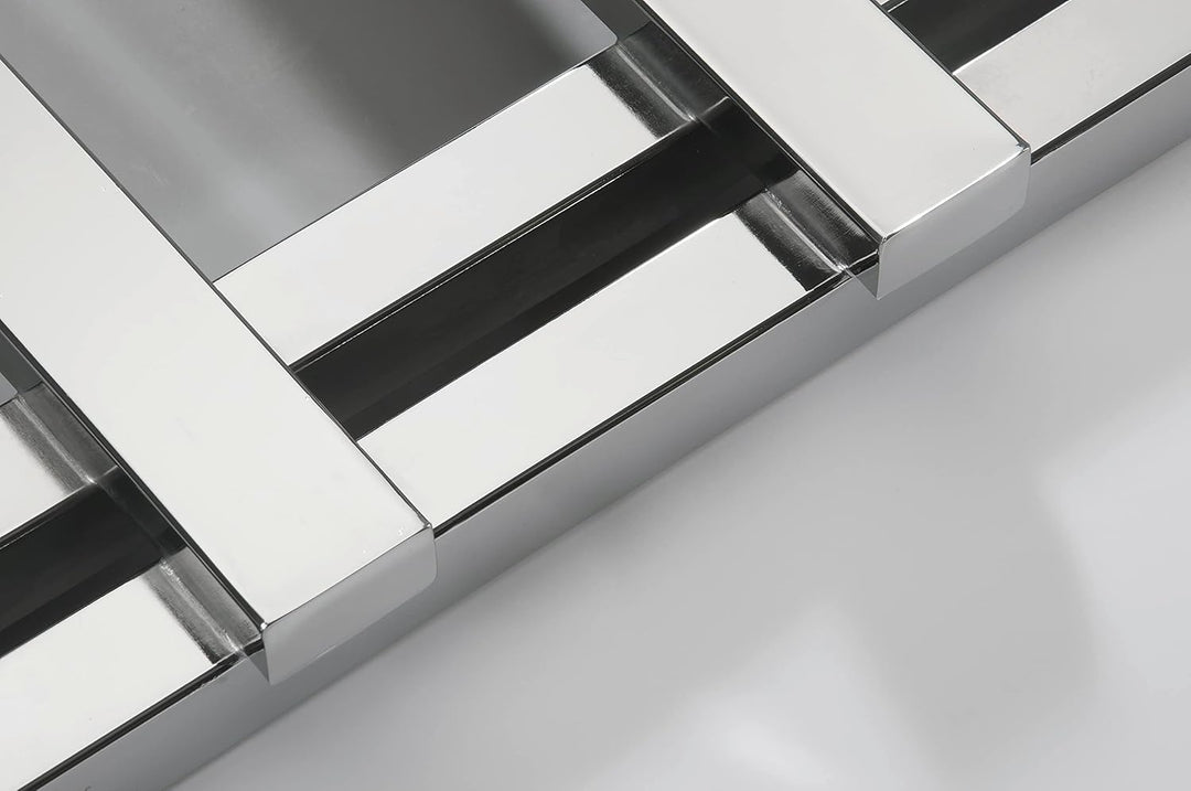 Home Badheizkörper „Nosy“ - Chrom - Moderner Design - Mittelanschluss 1/2“ - 500x800mm - Handtuchwär