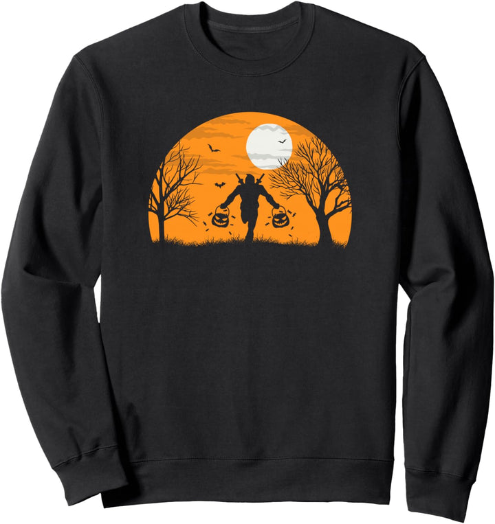 Marvel Deadpool Trick-or-Treat Silhouette Halloween Sweatshirt