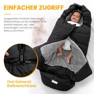 Orzbow Fusssack für Kinderwagen Buggy,Baby Fusssack Schlafsack,Babyfusssack für Babyschale,Winterfus