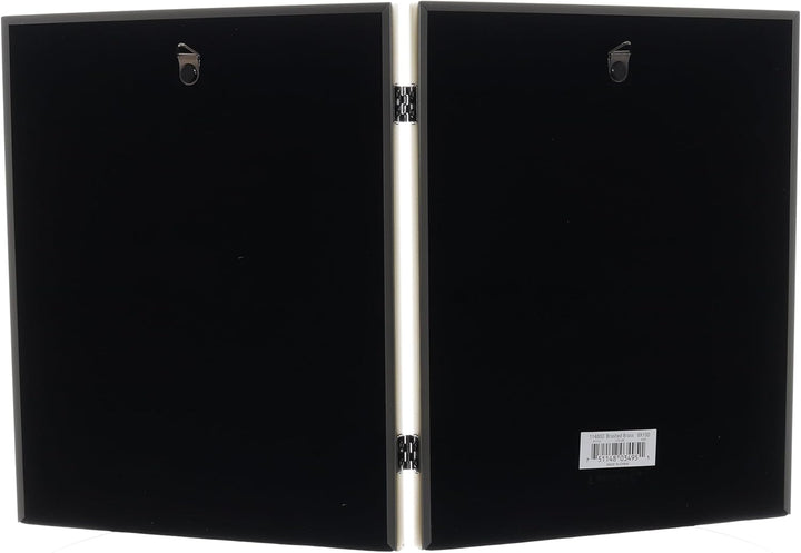 Lawrence Frames Doppel-Bilderrahmen, 20,3 x 25,4 cm, Antik-Messing, Goldfarben satiniert Goldfarben
