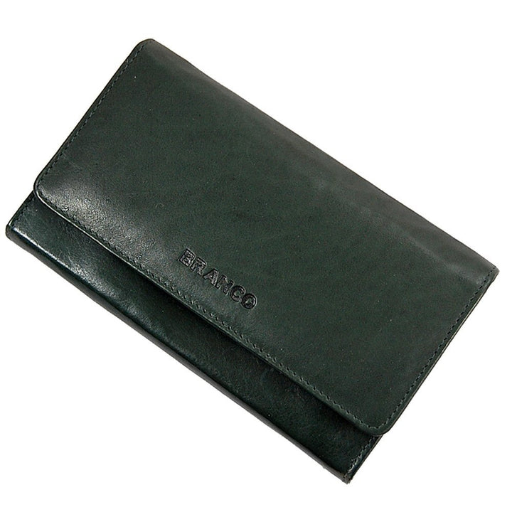 GoBago Branco Damen Leder Geldbörse 17 cm lang, Portemonnaie aus Rindleder 6 Farben, Geldbeutel mit