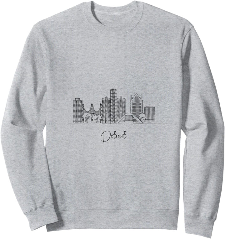 Detroit Michigan MI Stadt-Skyline Design - B Sweatshirt