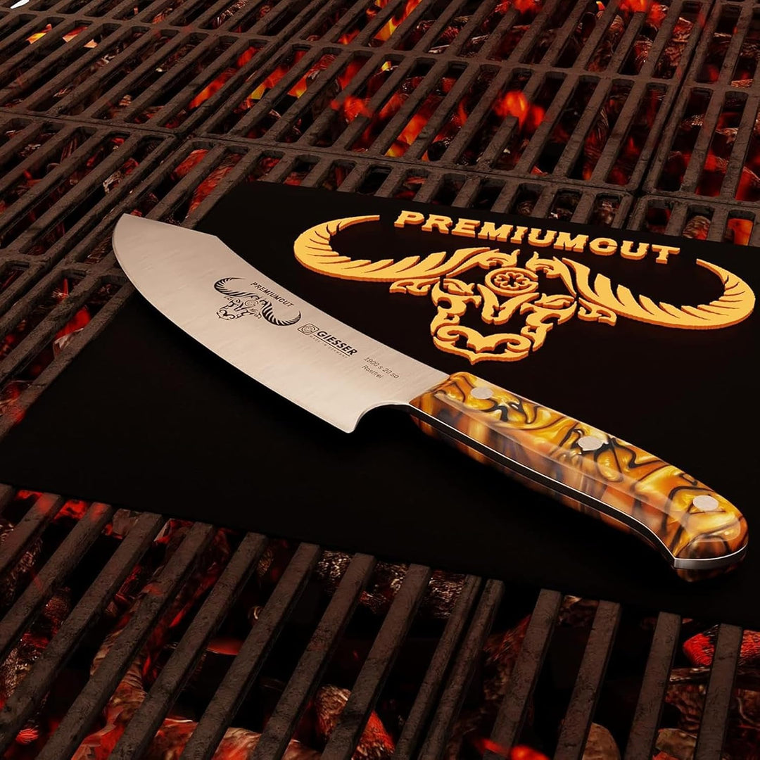 GIESSER seit 1776 - Made in Germany - PremiumCut, Spicy Orange, Tranchier Set 2 teilig, Kochmesser 2