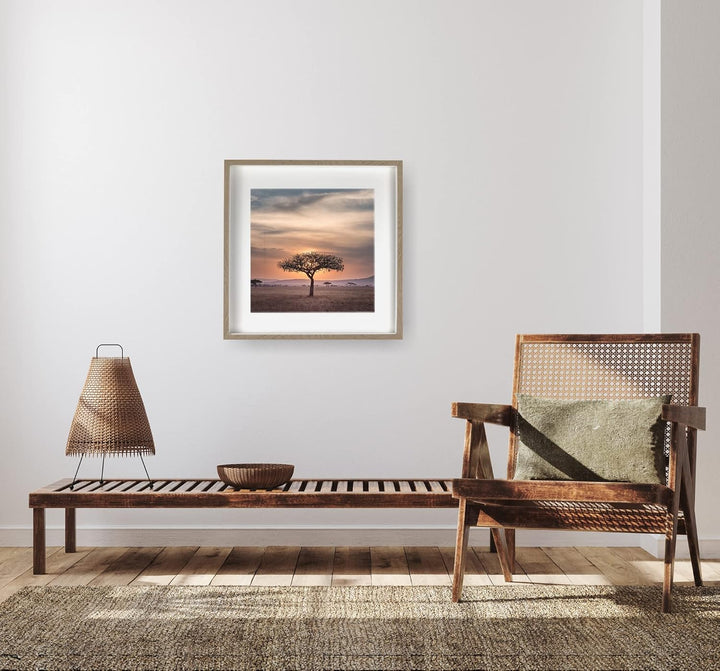 BD ART 50x50 cm gross Box 3D Objektrahmen Bilderrahmen mit Passepartout 40x40 cm. Quadratische zum b
