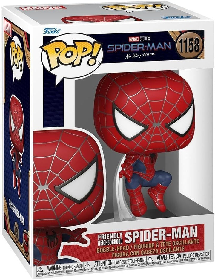 Funko Pop! Marvel: Spiderman No Way Home 2021 - Spider-Man - Leaping SM2 - Vinyl-Sammelfigur - Gesch