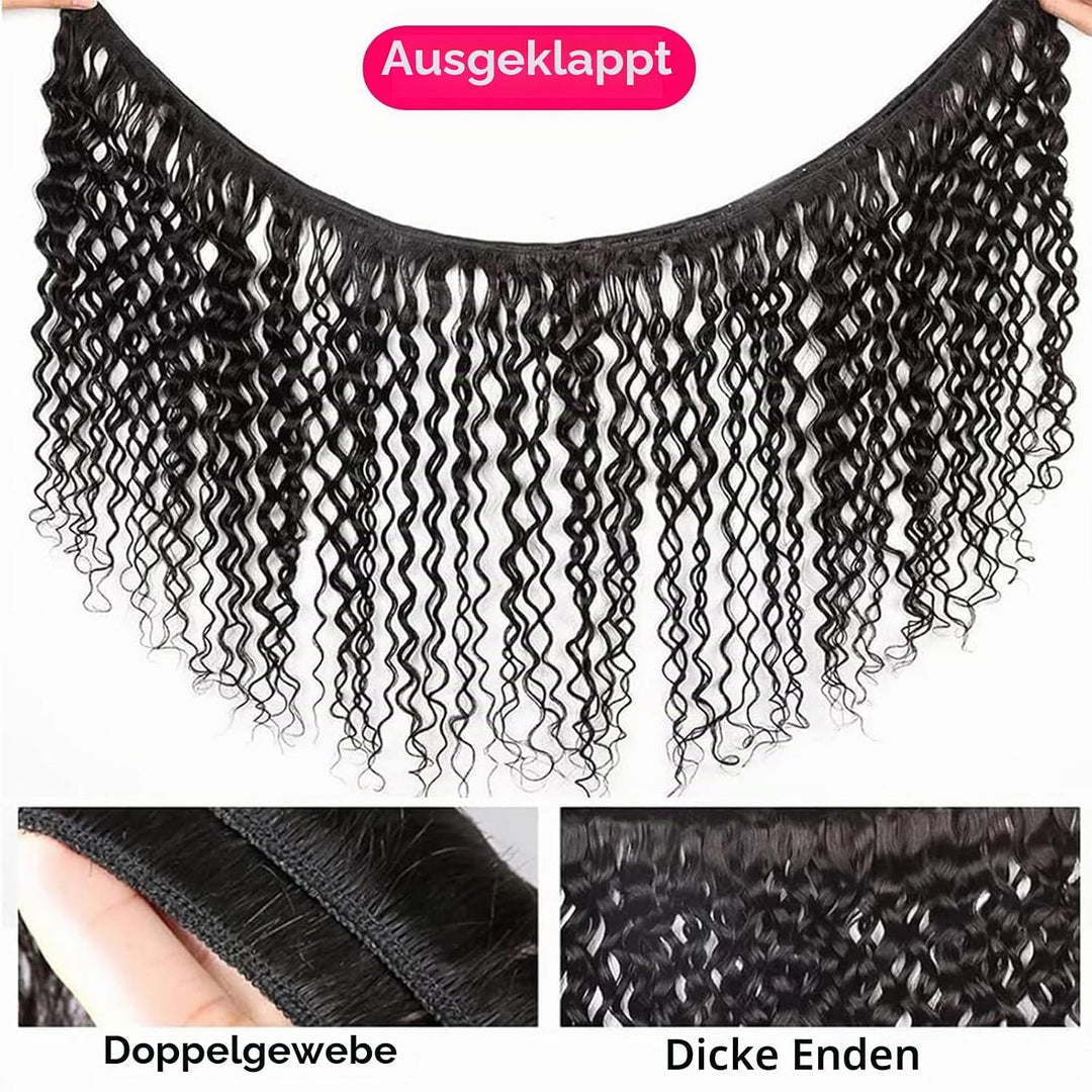 human hair Brasilian Kinky Curly Bundles 3 Bundles 80g/Bundle (Total 240g), 12x12x12 Inches, Natural